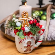 kohteita Joulukuppi Merry Christmas valkoinen keraaminen H10,5cm