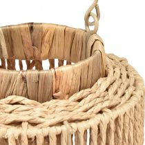 kohteita Raffia-lyhty kahvalla luonnonkuitua LED-kynttilään Ø19cm K36cm