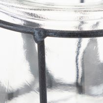 kohteita Metallilyhty lasilla, antrasiitti, Ø23cm, K27cm