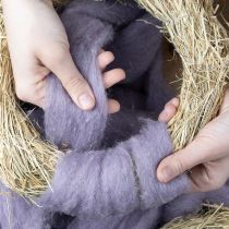 kohteita Villanyöri, vaaleanvioletti villanauha, 10 m koristevillaa kukkakauppoihin ja askarteluun