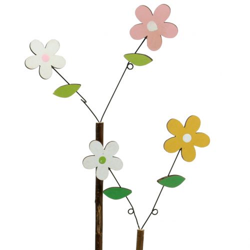 Koristetulppa puinen kukka H44cm 6 kpl