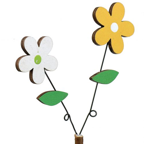 kohteita Koristetulppa puinen kukka H44cm 6 kpl