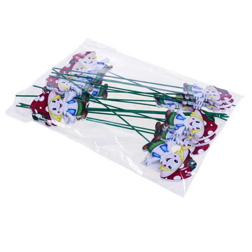 Floristik24 Kukkatulppa puinen sieni koristetulppa lasten sieni 5,5cm 18 kpl