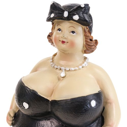 Floristik24 Koristeellinen figuuri pullea nainen naisten figuuri kylpyhuonekoriste H16cm 2 kpl setti