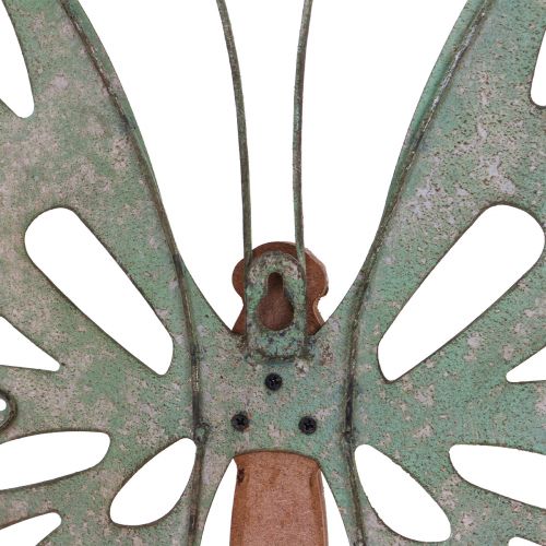 Seinätaide Butterfly Deco Metal Wood Vintage 46×43cm