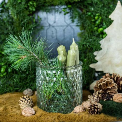 Floristik24 Koristeellinen lasilyhty Ø12cm K12,5cm