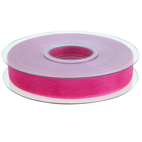 kohteita Organza nauha lahjanauha vaaleanpunainen nauha helma 15mm 50m