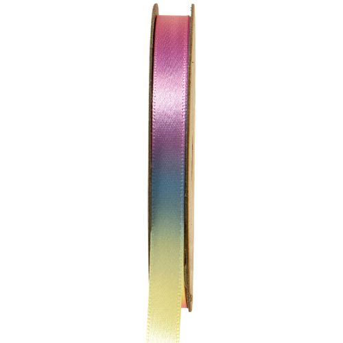 Lahjanauha sateenkaarinauha värikäs pastelli 10mm 20m