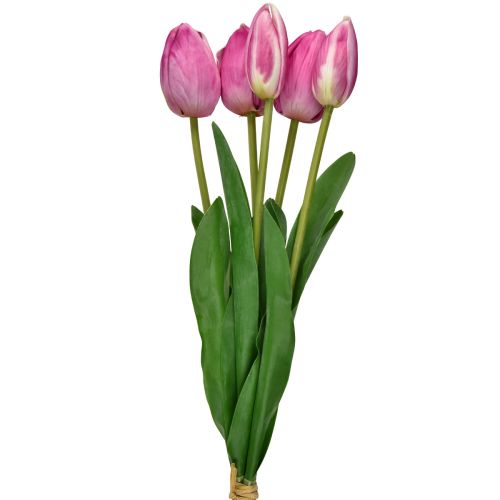 kohteita Vaaleanpunaiset tulppaanit koristelu Real Touch tekokukat Kevät 49cm 5kpl