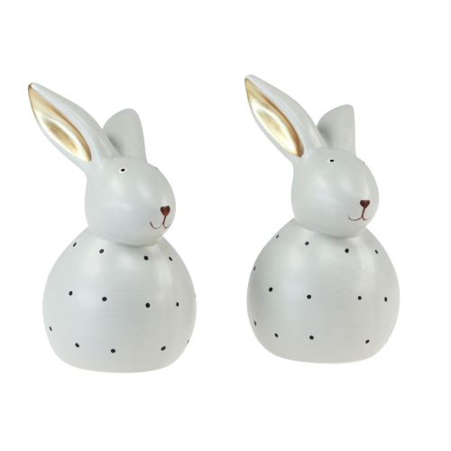 kohteita Pääsiäispupu koristefiguurit kanit pistekuviolla 13cm 2kpl