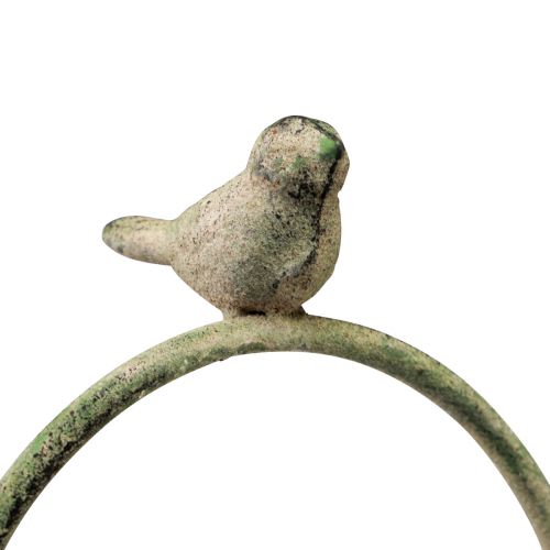kohteita Koristeellinen lintujuoma vihreä antiikki vartaalla Ø11cm K55cm