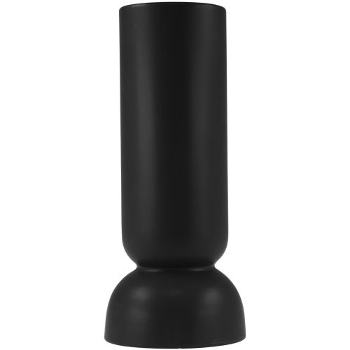 Floristik24 Keraaminen maljakko musta Moderni soikea muoto Ø11cm K25.5cm