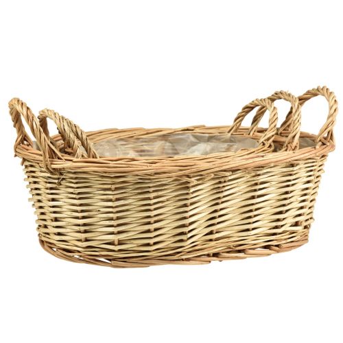 kohteita Kasvikori kudottu kori soikea paju 42/34/28cm 3 kpl sarja