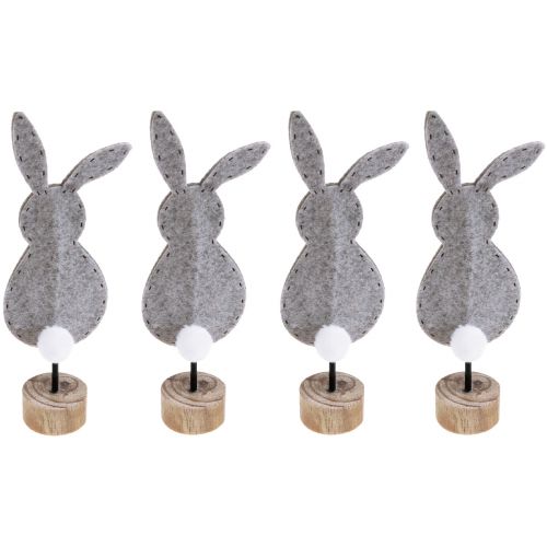 kohteita Jalustapöytäkoristelu Pääsiäispupun koristehuopa harmaa 28,5cm 4 kpl