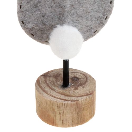 kohteita Jalustapöytäkoristelu Pääsiäispupun koristelu huopa harmaa 19cm 12 kpl
