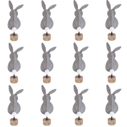 kohteita Jalustapöytäkoristelu Pääsiäispupun koristelu huopa harmaa 19cm 12 kpl