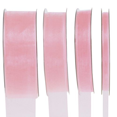 kohteita Organza nauha lahjanauha Pinkki koristeellinen nauha helma 50m