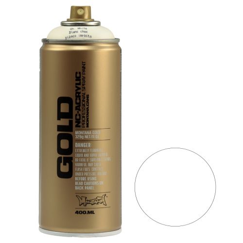 kohteita Spray maali valkoinen maali spray Montana Gold Shock White 400ml