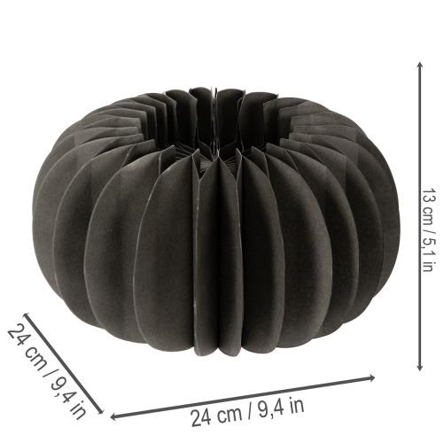 Hunajakennopaperista kurpitsankoristelurengas 24cm 4kpl | Floristik24.fi