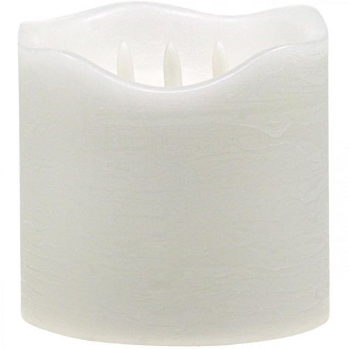 Floristik24 LED-kynttilä iso vahavalkoinen akkuajastimeen Ø14,5cm K15cm