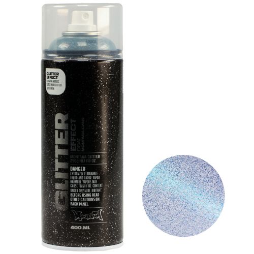 Glitter Spray Montana Effect Spray Paint Blue Cosmos 400ml
