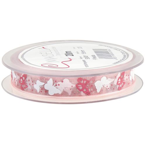 kohteita Organza nauha perhosnauha pinkki 15mm 20m