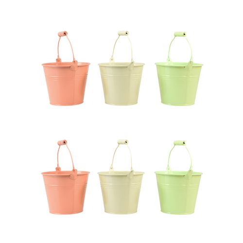 Kauha kahvalla istutuskone metalli pastelli Ø14cm H12cm 6 kpl