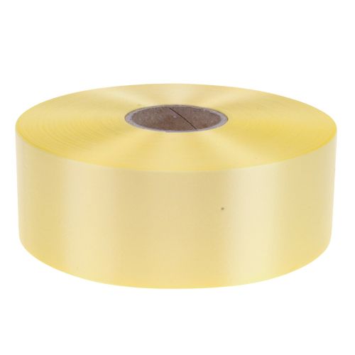kohteita Kiharrusnauha lahjanauha rusetti nauha vaaleankeltainen 50mm 100m