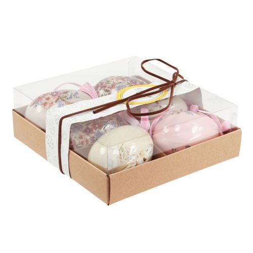 Floristik24 Koristeelliset pääsiäismunat ripustettavaksi kuvioilla 4,5×6,5cm 6 kpl