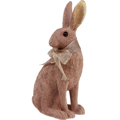 kohteita Pääsiäispupu koristelu pupu rusetin ruskealla pääsiäiskoristeella 25cm