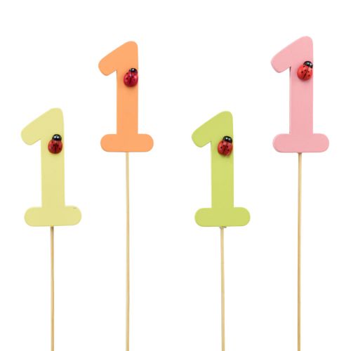 kohteita Numerotulppa syntymäpäivä 1 kukkatulppa puu 27,5cm 16 kpl