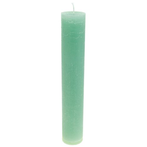 Vihreät kynttilät, isot, yksiväriset kynttilät, 50x300mm, 4 kpl