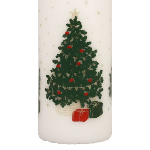 kohteita Adventtikalenteri kynttilä Joulukynttilä valkoinen 150/65mm