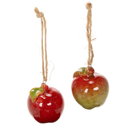 Syksyn koriste omena keramiikka ripustukseen 5cm 4kpl | Floristik24.fi