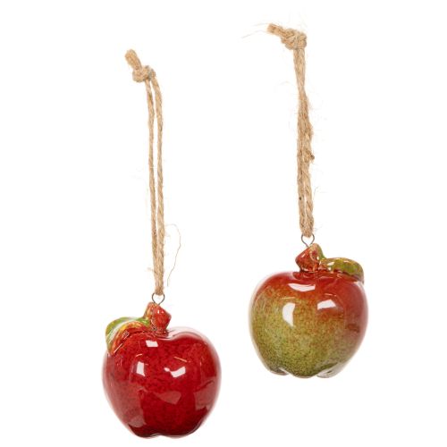 Syksyn koriste omena keramiikka ripustukseen 5cm 4kpl | Floristik24.fi