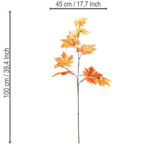 kohteita Keinotekoinen vaahteranoksa syksyn koristeeksi 100 cm