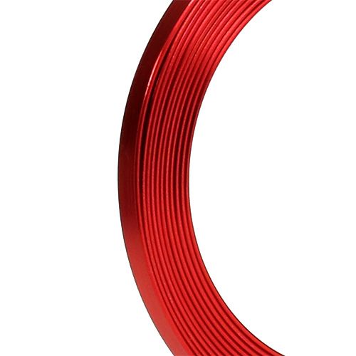 Floristik24 Alumiinilitteä lanka punainen 5mm x 1mm 2,5m