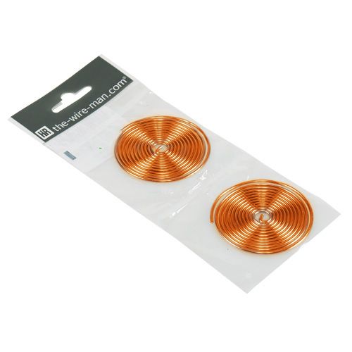 Floristik24 Alumiinilanka ruuvi metalliruuvi oranssi 2mm 120cm 2kpl 2kpl