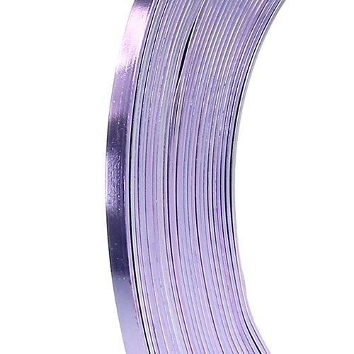 Floristik24 Alumiininen litteä lanka laventeli 5mm 10m