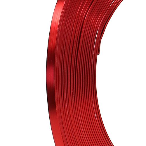 Alumiininen litteä lanka punainen 5mm 10m