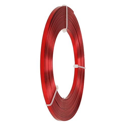 Alumiininen litteä lanka punainen 5mm 10m