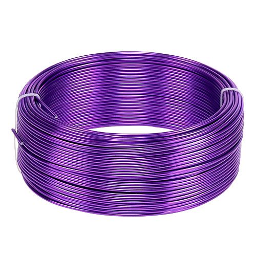 Floristik24 Alumiinilanka Purppura Ø2mm 500g (60m)