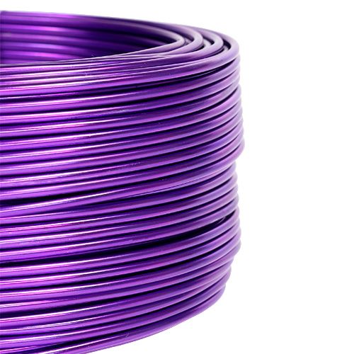 Floristik24 Alumiinilanka Purppura Ø2mm 500g (60m)