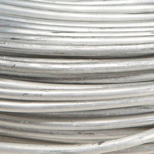 kohteita Alumiinilanka hopeanvärisessä metallilangassa 2mm 500g