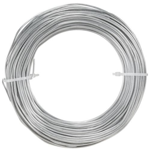 kohteita Alumiinilanka hopeanvärisessä metallilangassa 2mm 500g