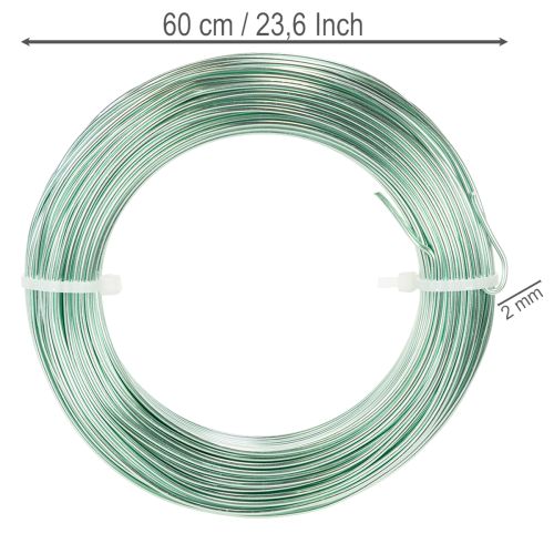 Alumiinilanka 2mm koristelanka askartelulanka 60m 500g | Floristik24.fi