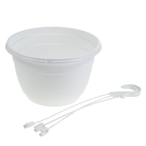 kohteita Kukkariippuva kori 25cm valkoinen