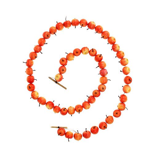 Floristik24 Omenakranssi 55 mini omenasta keltainen-oranssi 113cm