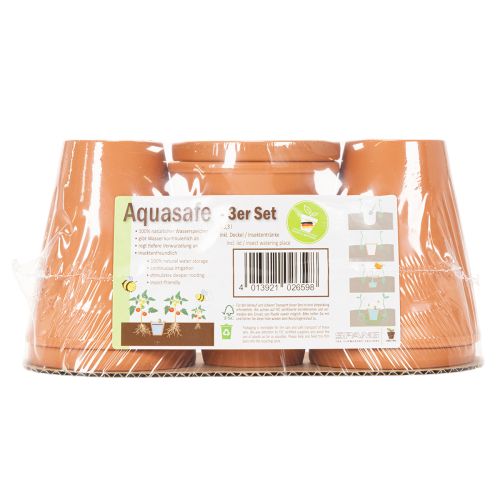 Aquasafe-vesisäiliö hyönteisjuoma-aukolla puutarhaan, parvekkeelle, terassille, 12 cm, 3 kpl | Floristik24.fi