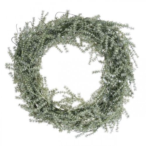 Koristeellinen seppele parsa Keinotekoinen koristeellinen parsa valkoinen, harmaa Ø32cm